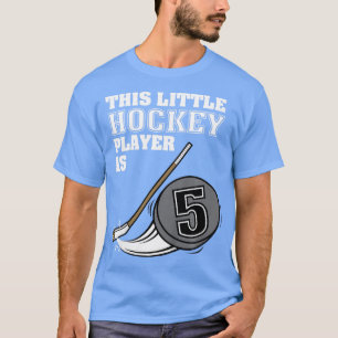 Camiseta Crianças 5 Birthday Boys Hockey Stick 5 Anos O