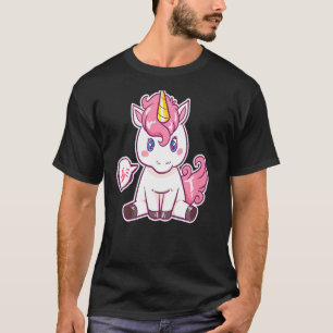 Camiseta Crianças 5 Birthday Girls Unicorn