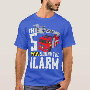 Camiseta Crianças - 5 de Aniversário - Alarme de Som de Cam
