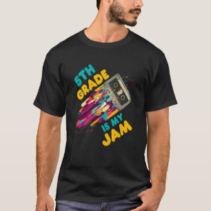 Camiseta Crianças 5 Grau Vintage Boombox Cassetes Kids 5 G