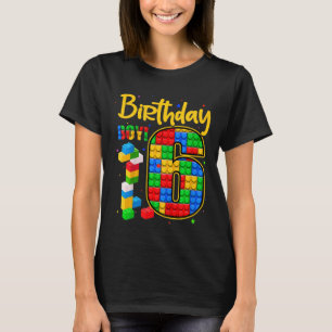 Camiseta Crianças 6 Aniversário Presente De 6 Anos