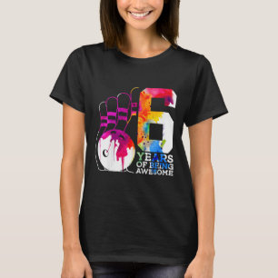 Camiseta Crianças 6 anos sendo 6 de Boliche de incrível