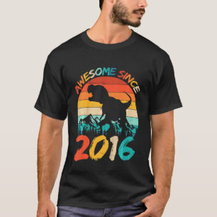 Camiseta Crianças 6 de Aniversário Dinossauro de 6 anos Men