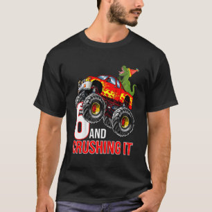 Camiseta Crianças 6 de Aniversário Monstro de Aniversário d