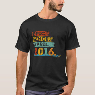Camiseta Crianças 6 de Aniversário Para Epizootias De 6 Ano