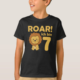 Camiseta Crianças 7. Aniversário Leo 7 Anos De Idade São Se