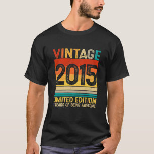 Camiseta Crianças: 7 Anos De Espetacular Vintage 2015 7 Bi