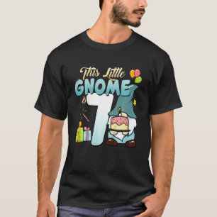 Camiseta Crianças 7 Birthday Boy 7 Anos Aniversário G