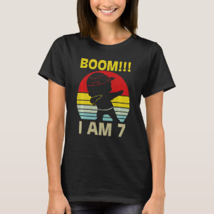 Camiseta Crianças 7 Crianças de Aniversário de 7 Anos Crian