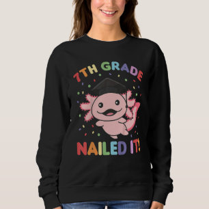 Camiseta Crianças 7 Graduação Axolotl De De Graduação