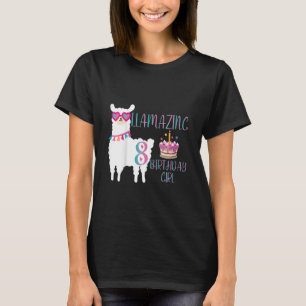 Camiseta Crianças: 8ª Menina de Aniversário, Cueca de 8 Ano
