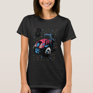 Camiseta Crianças 8º Aniversário 8º Anos Menino Digger C