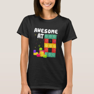Camiseta Crianças 8º aniversário Blocos de prédio Bricks In