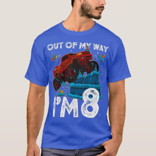Camiseta Crianças, 8. Aniversário, Monster Truck Sai Do M