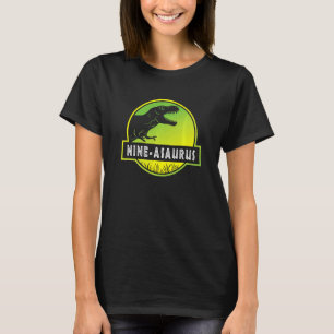Camiseta Crianças 9º Aniversário 9º Nove de Asaurus Dinossa