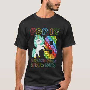 Camiseta Crianças 9º Aniversário 9 Anos Espetacular Desde 2