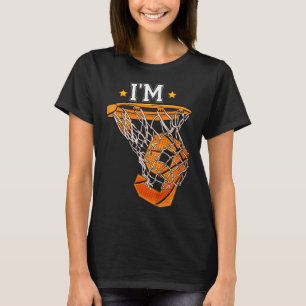 Camiseta Crianças 9º Aniversário Bysketbyll Eu sou 9 Menino