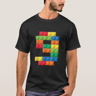 Camiseta Crianças 9º aniversário Construtor mestre noventa