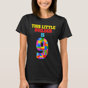 Camiseta Crianças 9º aniversário Criador de 9 anos Menina B