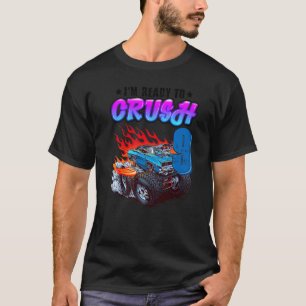 Camiseta Crianças 9º Aniversário Garoto Blaze Carro de 9 An