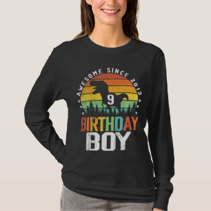 Camiseta Crianças 9º Aniversário Garoto Espetacular Desde 2