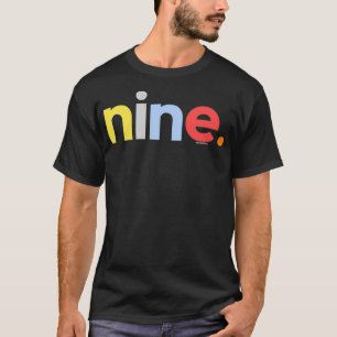 Camiseta Crianças 9º Aniversário Menino 9