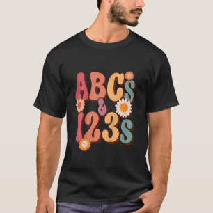 Camiseta Crianças ABC & 123 1rua Dia De Crianças Do Jardim