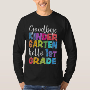 Camiseta Crianças Adeus Jardim de Infância Alô Graduado na