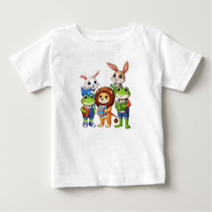 Camiseta Crianças Adoráveis: Animais com Livros para Cachor