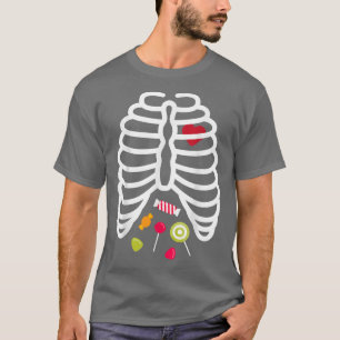 Camiseta Crianças Adultas Doces Doces De Coração, Gaiolas, 