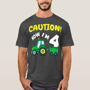 Camiseta Crianças agora são 4 Trator 4º Criador de Anive