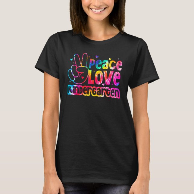 Camiseta Crianças Alô Paz Amor Meninos Do Jardim De Infânci (Frente)