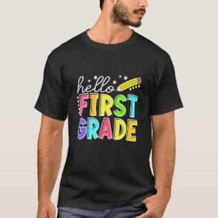 Camiseta Crianças Alô Primeiro Grau Equipe 1 rua De Volta P