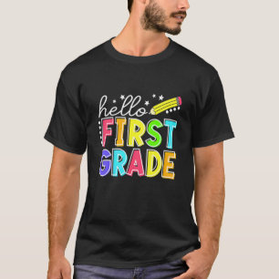Camiseta Crianças Alô Primeiro Grau Equipe 1 rua De Volta P