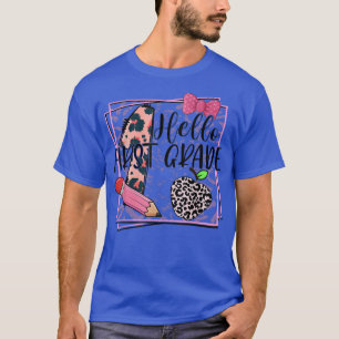 Camiseta Crianças Alô Primeiro Grau Pink Leopard 1 rua Grau
