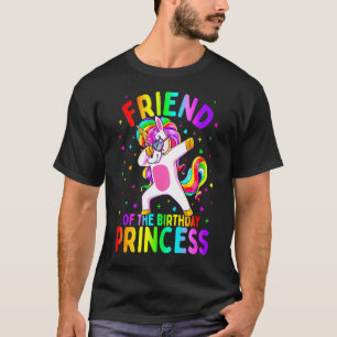 Camiseta Crianças Amigos Da Princesa De Aniversário A Dabbi