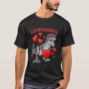 Camiseta Crianças AmorSaurus Dino Dinosaur Toddler Namorado