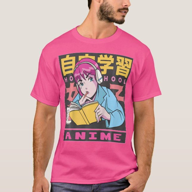 Camiseta Crianças Animam E Desenham Eu Adoro Animes Legal (Frente)