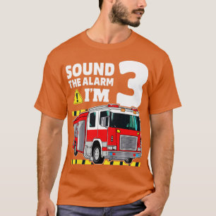 Camiseta Crianças, aniversário de 3 anos, Bombeiros 3, 3 an