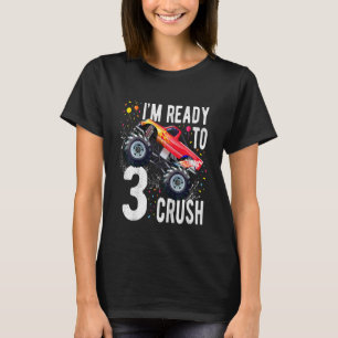 Camiseta Crianças aniversário de 3 anos De 3 Anos De Idade 