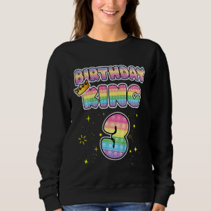Camiseta Crianças aniversário de 3 anos King 3 Legal Popper