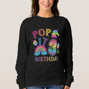 Camiseta Crianças aniversário de 3 anos Pop de 3 Anos Festa