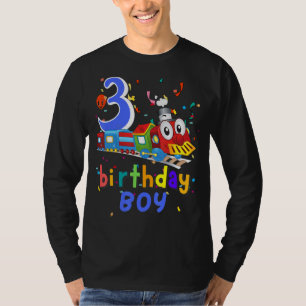 Camiseta Crianças, aniversário de 3 anos, rapazes, rapariga