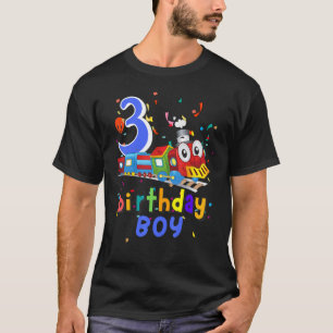 Camiseta Crianças, aniversário de 3 anos, rapazes, rapariga