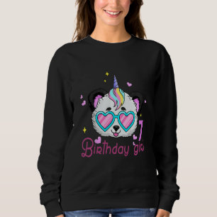 Camiseta Crianças Aniversário de criança Para Garota 7 de A