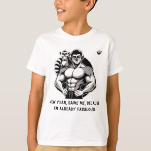 Camiseta Crianças Ano Novo, Mesmo Eu