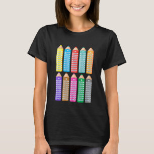 Camiseta Crianças aprendendo a calcular a multiplicidade de