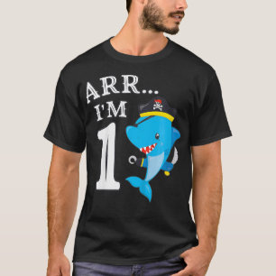 Camiseta Crianças ARR IM 1 Pirata de Aniversário I primei