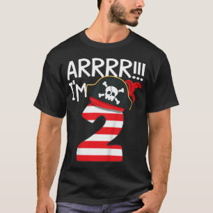 Camiseta Crianças Arrr I M 2 Legal segundo aniversário Tema