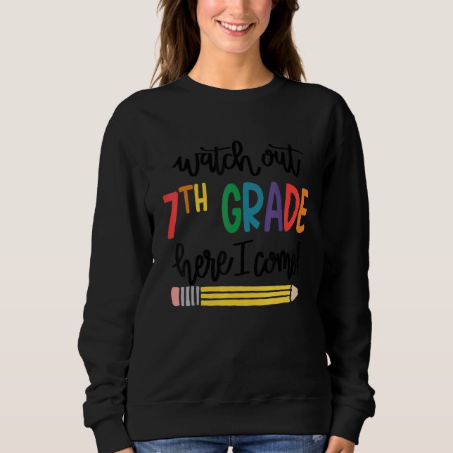 Camiseta Crianças Assistam 7 Grau Aqui Eu Vim Meninas 7 Gra (Frente)